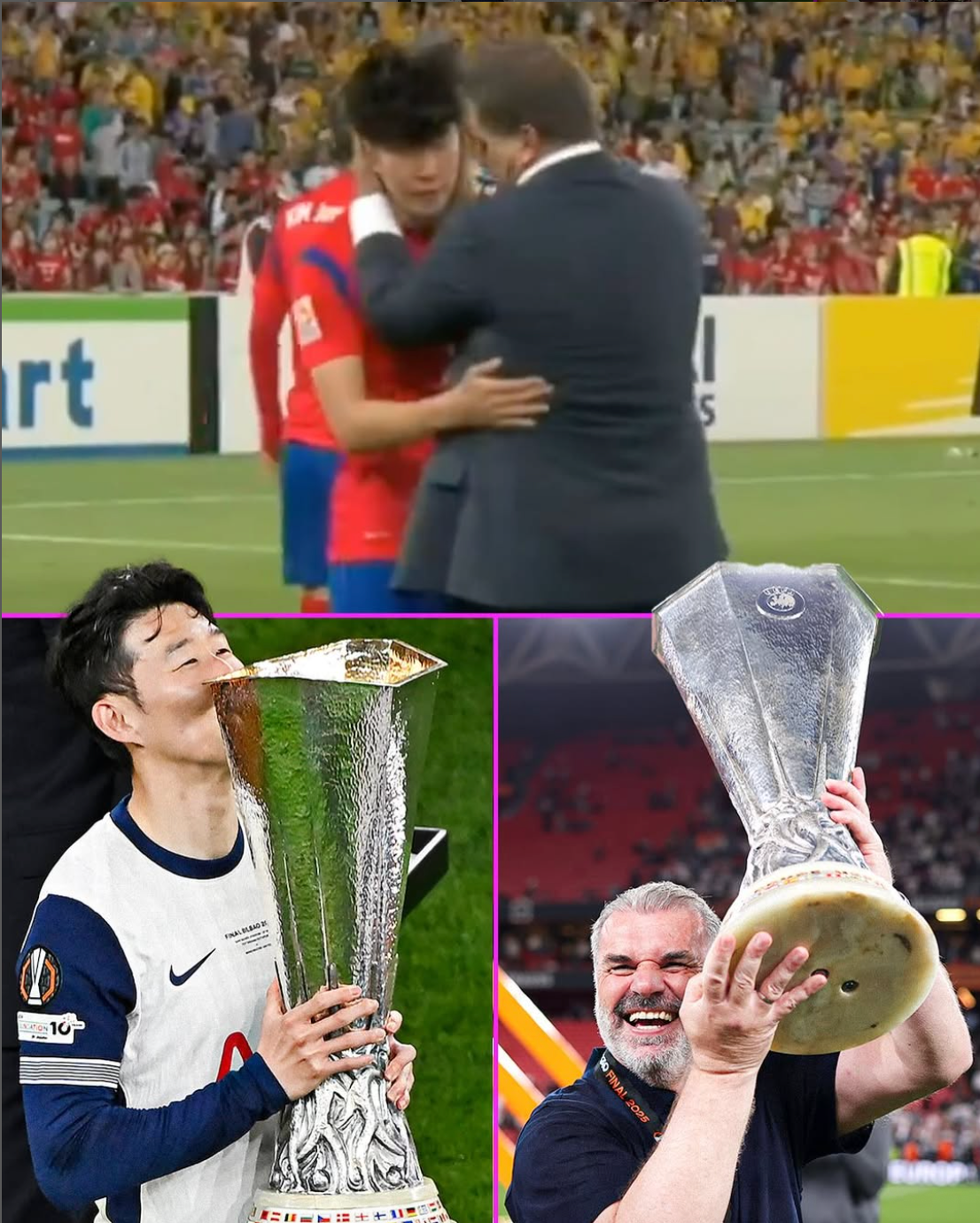 10年前澳波毁掉孙兴慜亚洲杯冠军梦，今日两人携手夺欧联杯