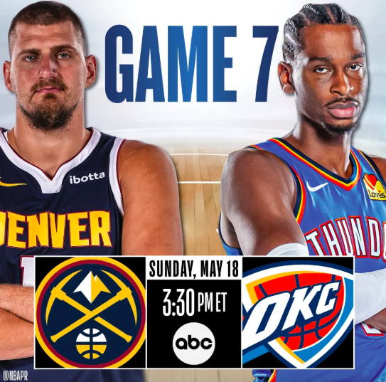 🏀雷霆vs掘金G7前瞻：戈登出战成疑，亚历山大&amp;amp;约基奇终极对决